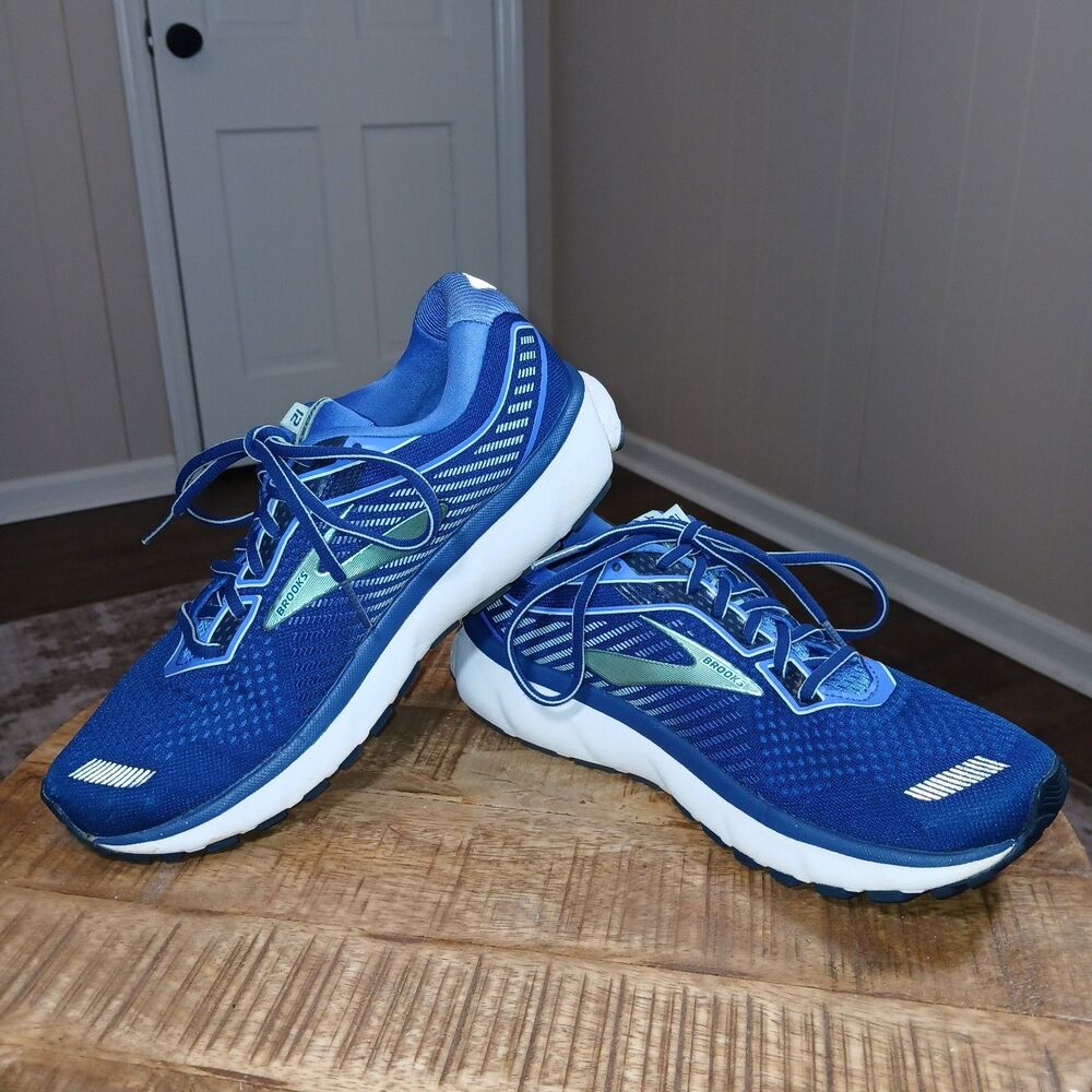Brooks Ghost 12 Women's Running Shoes Blue Teal White 1203051B413 Size 10.5 - Picture 13 of 16